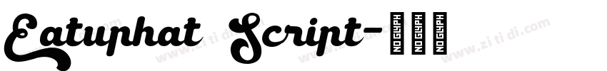Eatuphat Script字体转换